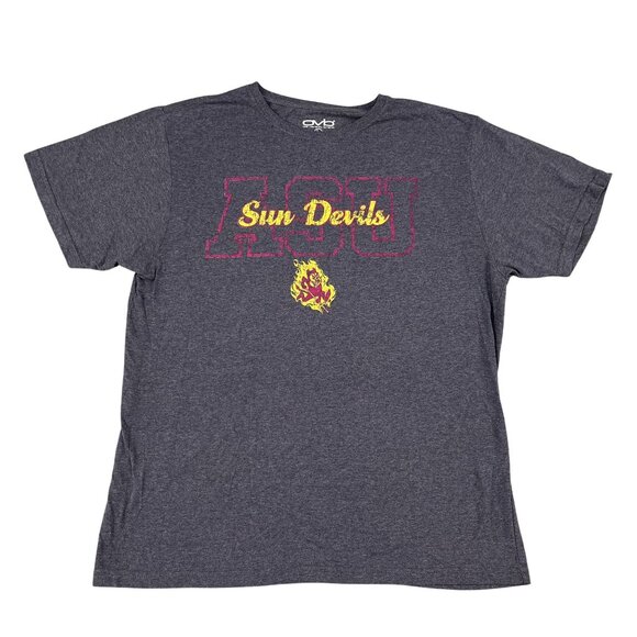 Old Varsity Brand ASU Sun Devils Grey T-Shirt Sz Large - Picture 1 of 4